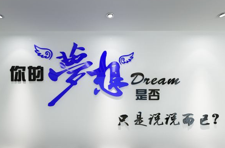 公司励志标语亚克力墙贴企业文化墙布置办公室员工风采照片墙