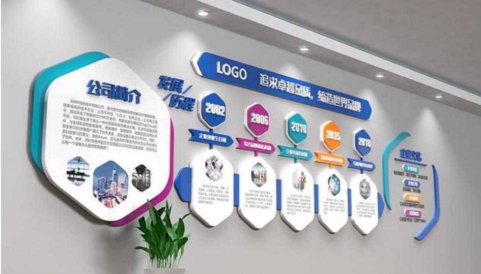 文化公司文化墙制作效果图