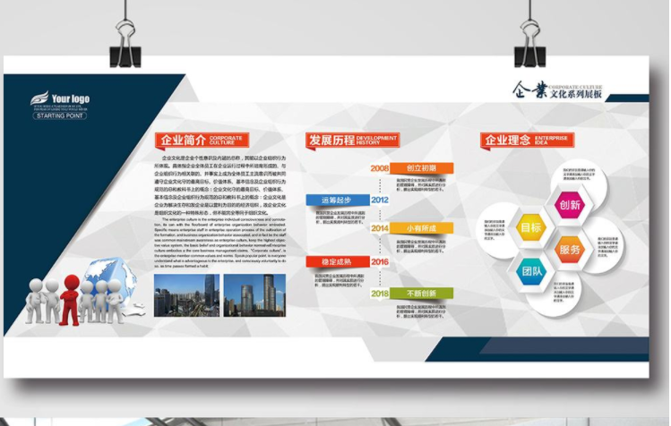 创意异形文化墙企业治理企业理念微立体文化墙
