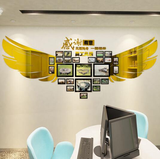 创意时尚企业员工风采文化墙制作效果图