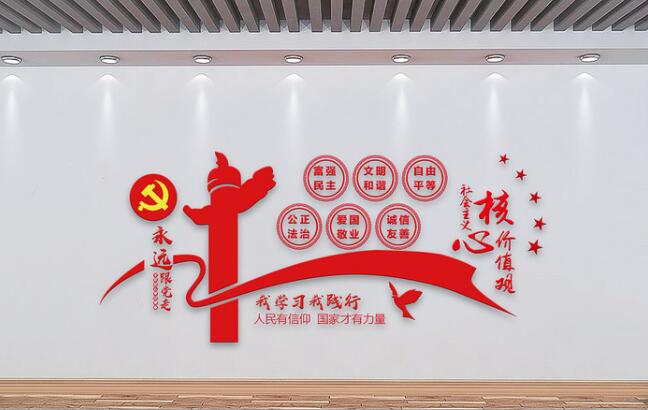 党组织党建文化墙制作效果图