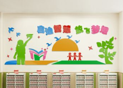 幼儿园校园班级文化墙装饰墙贴教室儿童房布置3d立体
