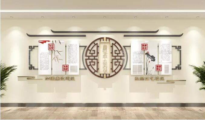 简约大气党建文化墙制作效果图