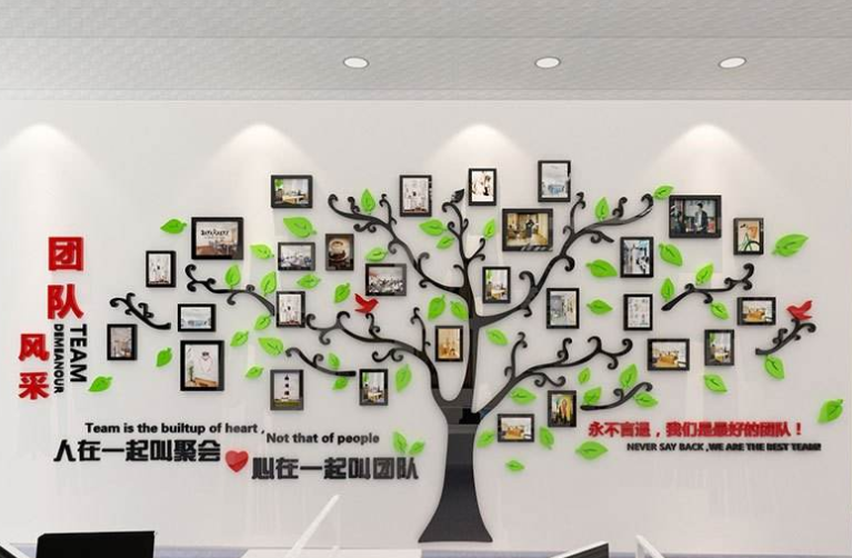 3d 团队励志墙贴公司企业文化墙装饰亚克力字