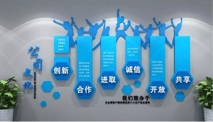 企业文化文化墙制作效果图