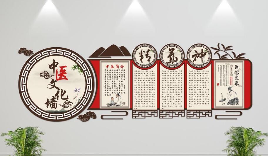中医文化墙制作效果图