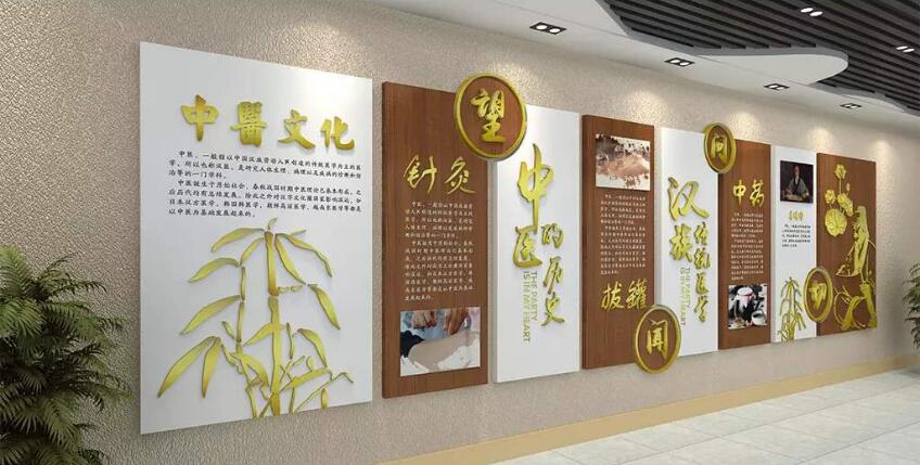 中医文化墙制作效果图