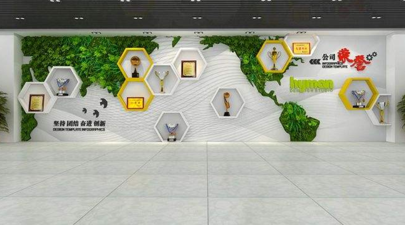 大型企业文化展厅墙面版块设计要点和细节