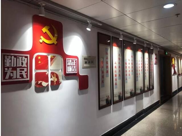 机关党建宣传文化墙制作效果图