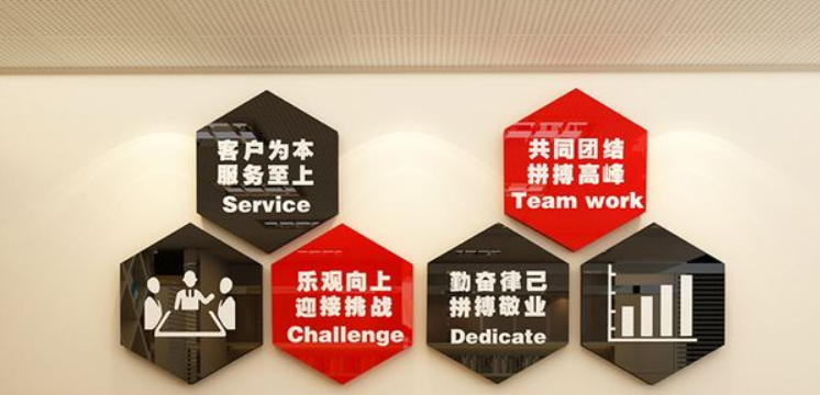 3d公司会议室企业文化墙办公室励志亚克力立体墙
