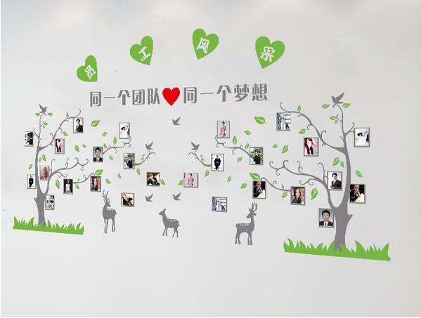 团队风采文化墙制作效果图