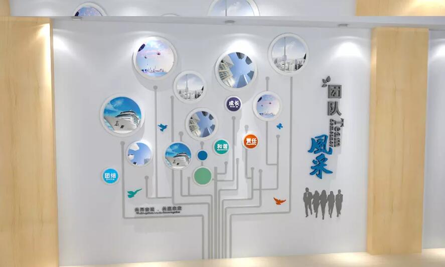 团队风采文化墙制作效果图
