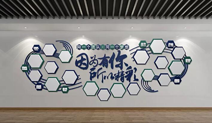 团队风采文化墙制作效果图