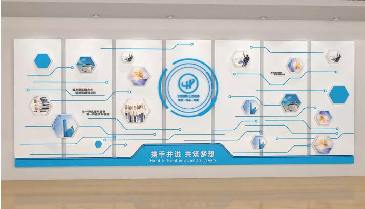 团队风采文化墙制作效果图