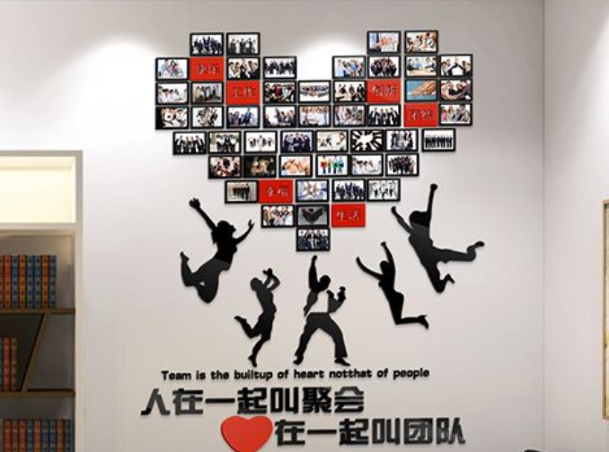 亚克力墙贴3d立体公司企业文化墙标语励志