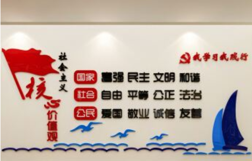 学校文化墙走廊装饰小学贴画3d立体墙