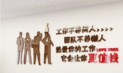 立体办公室装饰激励公司企业文化墙励志标语