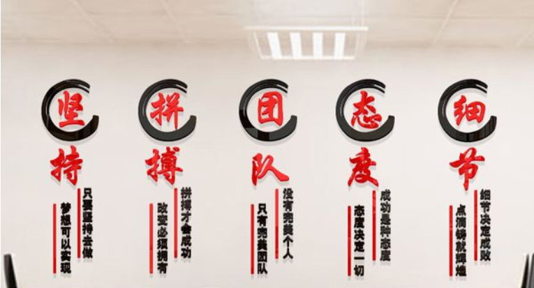 公司办公室墙贴画企业销售员工励志激励标语文化墙