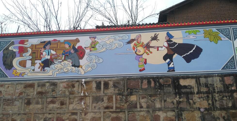 文化墙墙体彩绘制作效果图