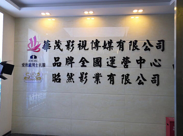煜哲集团形象背景墙设计